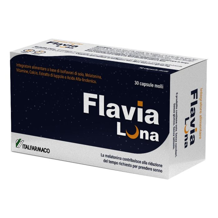 Flavia Luna integratore per menopausa e sonno 30 capsule molli