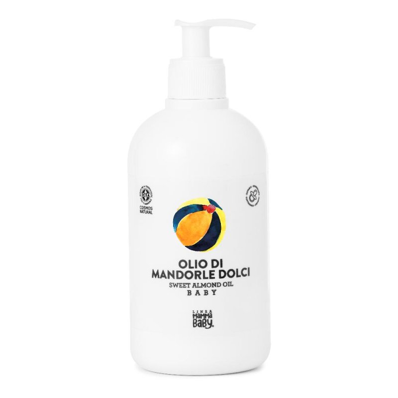 Mamma Baby Olio di Mandorle Dolci Baby 500 ml - Trattamento lenitivo per bambini e pelli sensibili