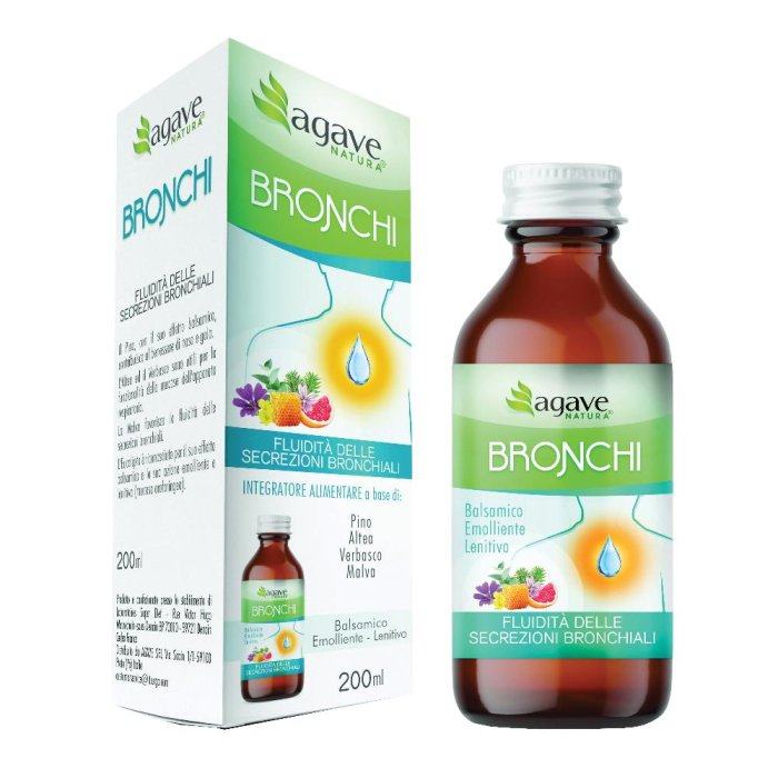 Agave Natura sciroppo bronchi 200 g - sciroppo balsamico per tosse e vie respiratorie