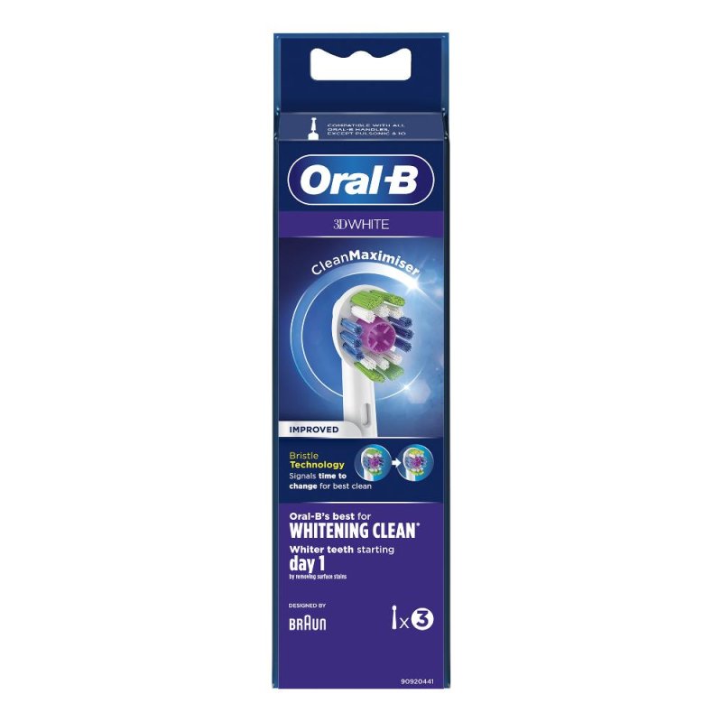 Procter & Gamble Oral B Power EB-18-3 3D White 2 Refill Procter & Gamble Oral B Power EB-18-3 3D White 2 Refill