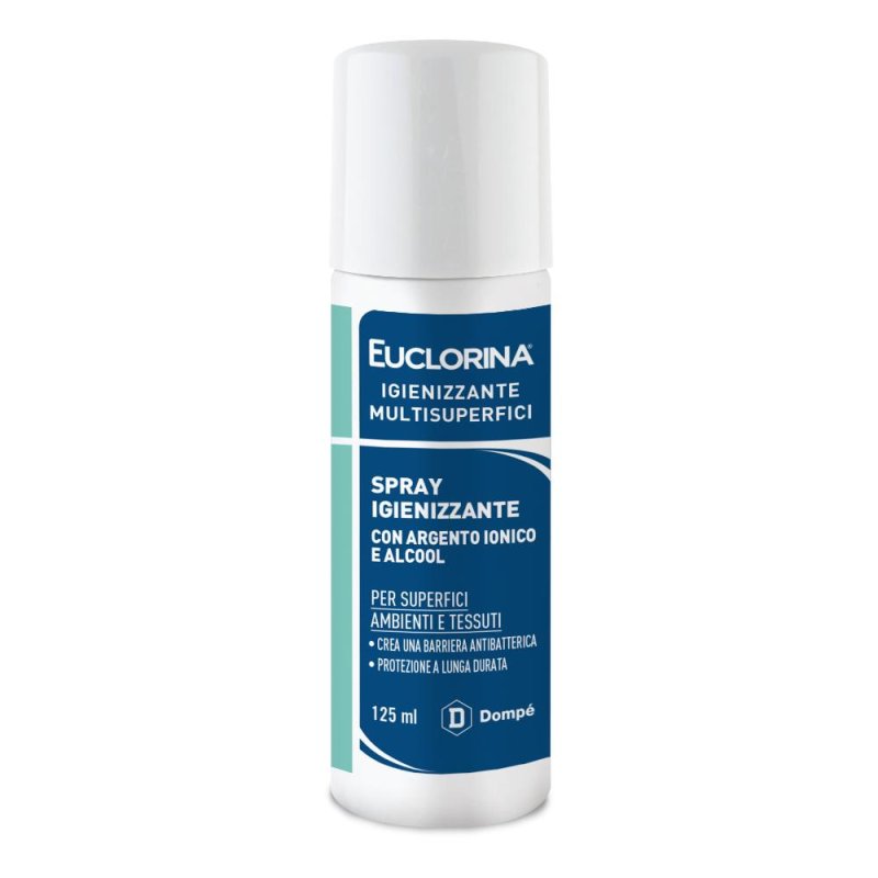 Dompe' Farmaceutici Euclorina Igienizzante Multisuperfici Spray 125 Ml Dompe' Farmaceutici Euclorina Igienizzante Multisuperfici Spray 125 Ml
