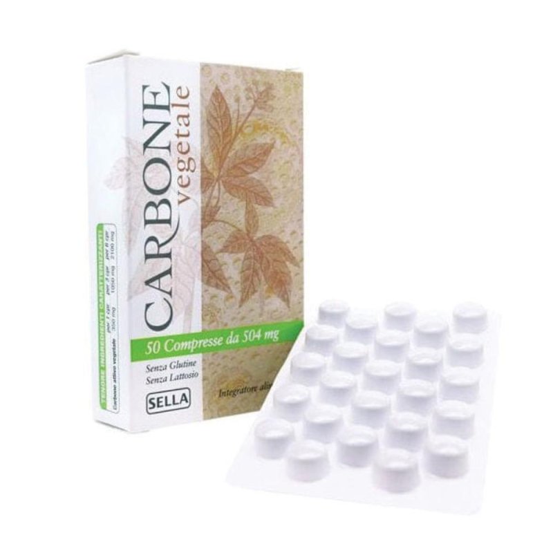 Sella Carbone Vegetale Integratore Alimentare 50 Compresse Sella Carbone Vegetale Integratore Alimentare 50 Compresse