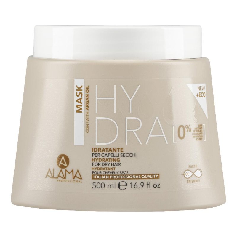Alama Hydra - Maschera Idratante Per Capelli Secchi con Olio di Argan 500 ml Alama Hydra - Maschera Idratante Per Capelli Secchi con Olio di Argan 500 ml