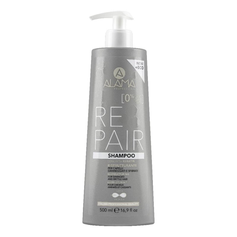 Alama Repair - Shampoo Ristrutturante Per Capelli Danneggiati e Sfibrati 500 ml Alama Repair - Shampoo Ristrutturante Per Capelli Danneggiati e Sfibrati 500 ml