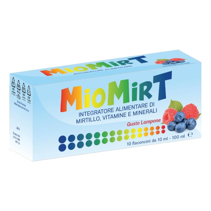 Miomirt 10 flaconcini 10 ml - integratore a base di mirtillo per microcircolo e vista Miomirt 10 flaconcini 10 ml - integratore a base di mirtillo per microcircolo e vista