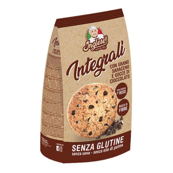 Gaia Alimenti senza Glutine Inglese Gluten Free Integrali I Saraceni Biscotti con Gocce di Cioccolato 150 g Gaia Alimenti senza Glutine Inglese Gluten Free Integrali I Saraceni Biscotti con Gocce di Cioccolato 150 g