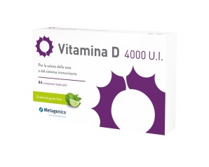 Metagenics Vitamina D 4000ui Integratore per il sistema immunitario 84 Compresse Masticabili