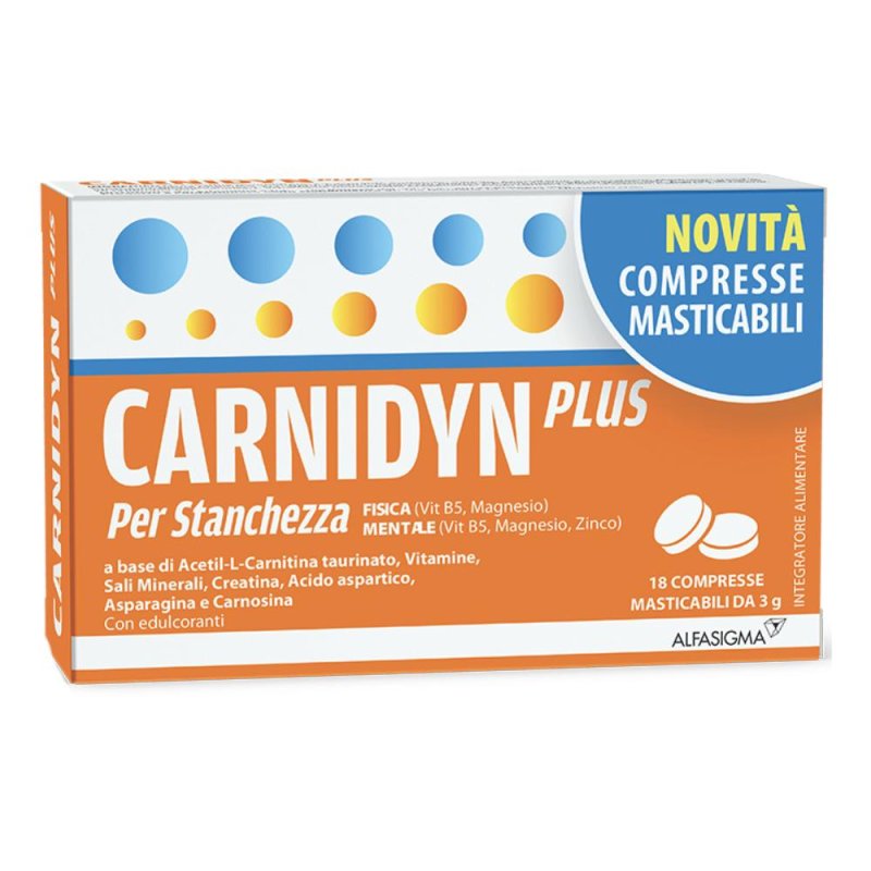 Carnidyn Plus Compresse Masticabili 54g Carnidyn Plus Compresse Masticabili 54g