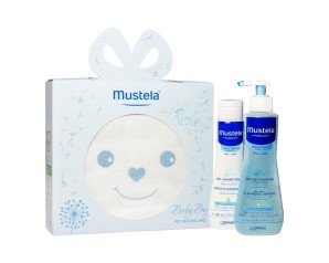 Mustela Idea Regalo Cofanetto Con Bagnetto e Shampoo Con Turbante I