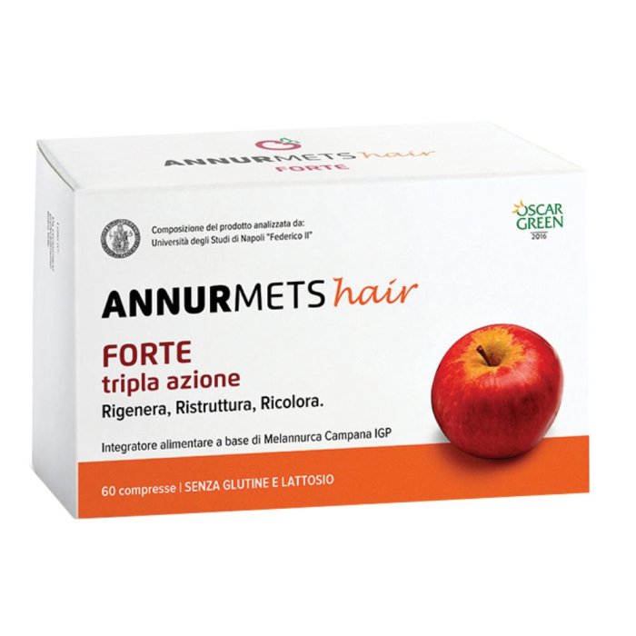 Annurmets hair forte tripla azione 60 compresse Annurmets hair forte tripla azione 60 compresse