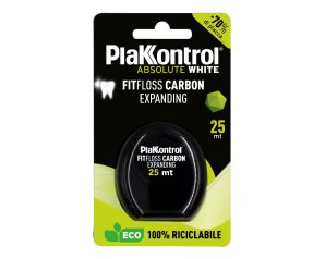 Plakkontrol Fitfloss Carbon 25 m filo interdentale attivo al carbone