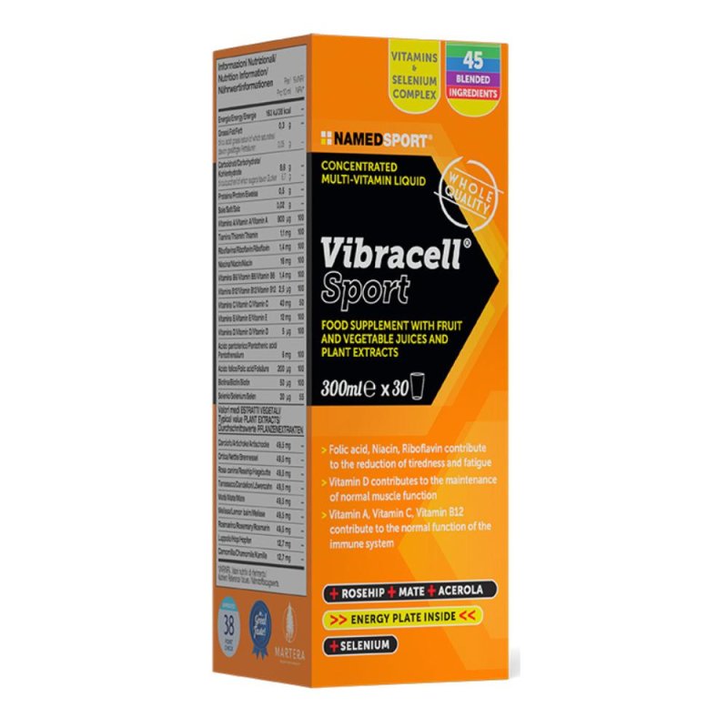 Named Sport Vibracell Sport Integratore energizzante 300 ml Named Sport Vibracell Sport Integratore energizzante 300 ml