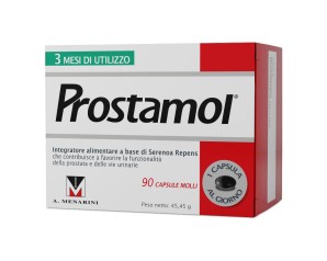Prostamol 90 capsule molli per il benessere della prostata e vie urinarie - A. Menarini