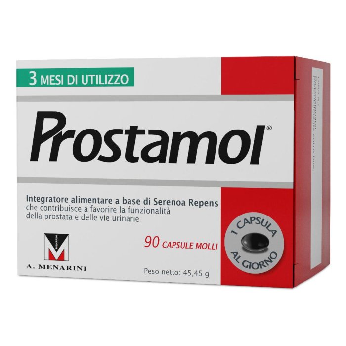 Prostamol 90 capsule molli per il benessere della prostata e vie urinarie