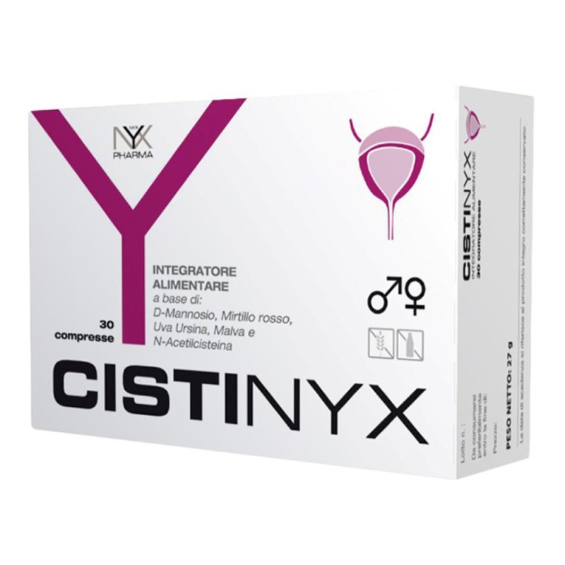 Nyxpharma Cistinyx Integratore Cistite e Infezioni Vie Urinarie 30 Compresse