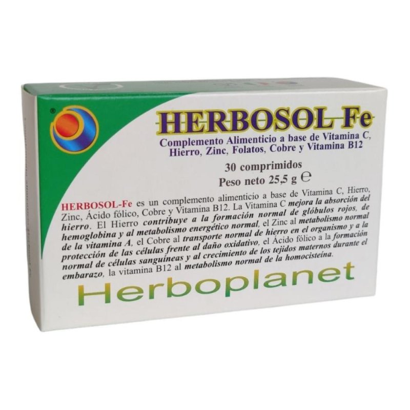 Herbosol Fe 30 compresse - Integratore per carenza di ferro Herbosol Fe 30 compresse - Integratore per carenza di ferro