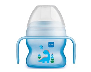MAM Starter Cup Tazza Educativa Antigoccia per Bambino Maschio 4+ Mesi 150 ml con Manici Ergonomici
