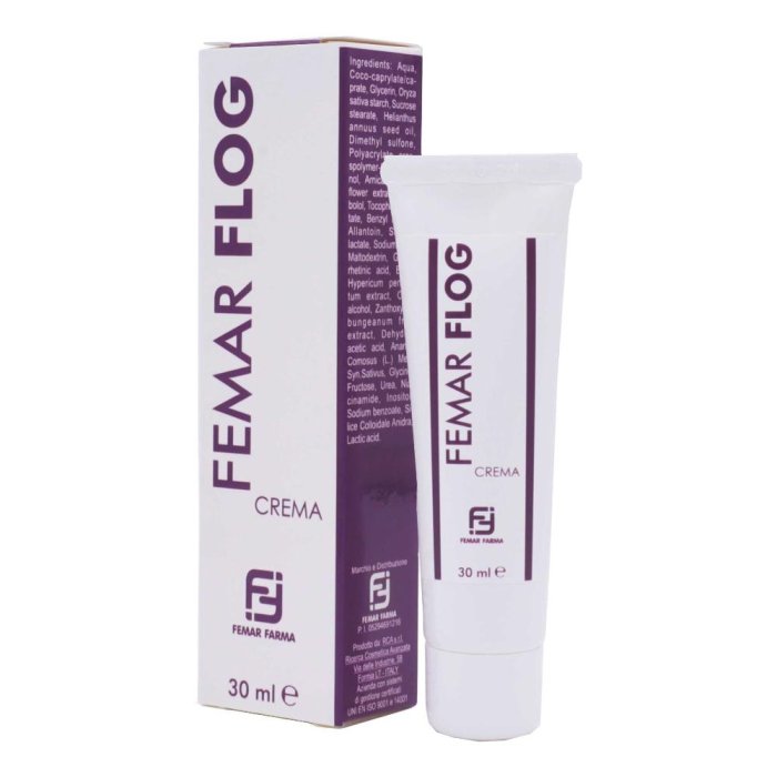 Femar Flog Crema 30 Millilitri Trattamento Lenitivo e Idratante per Pelle Sensibile e Arrossata Femar Flog Crema 30 Millilitri Trattamento Lenitivo e Idratante per Pelle Sensibile e Arrossata