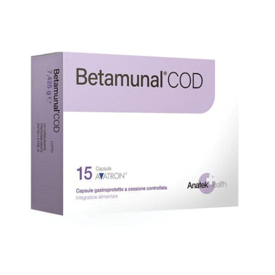 Anatek Health Italia Betamunal Cod 15 Capsule Anatek Health Italia Betamunal Cod 15 Capsule