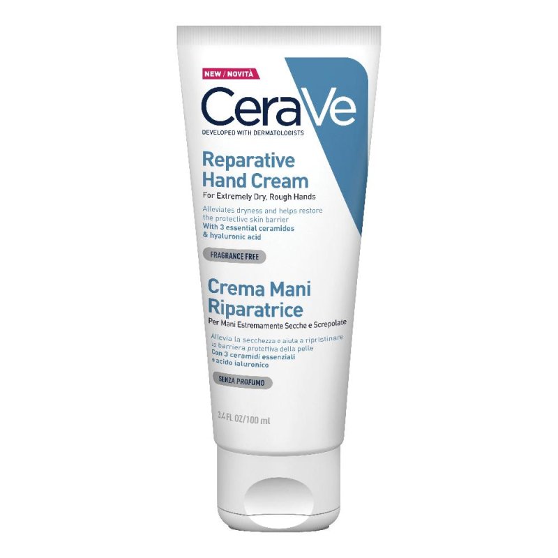 CeraVe Crema Mani Riparatrice 100 ml per mani secche e screpolate CeraVe Crema Mani Riparatrice 100 ml per mani secche e screpolate