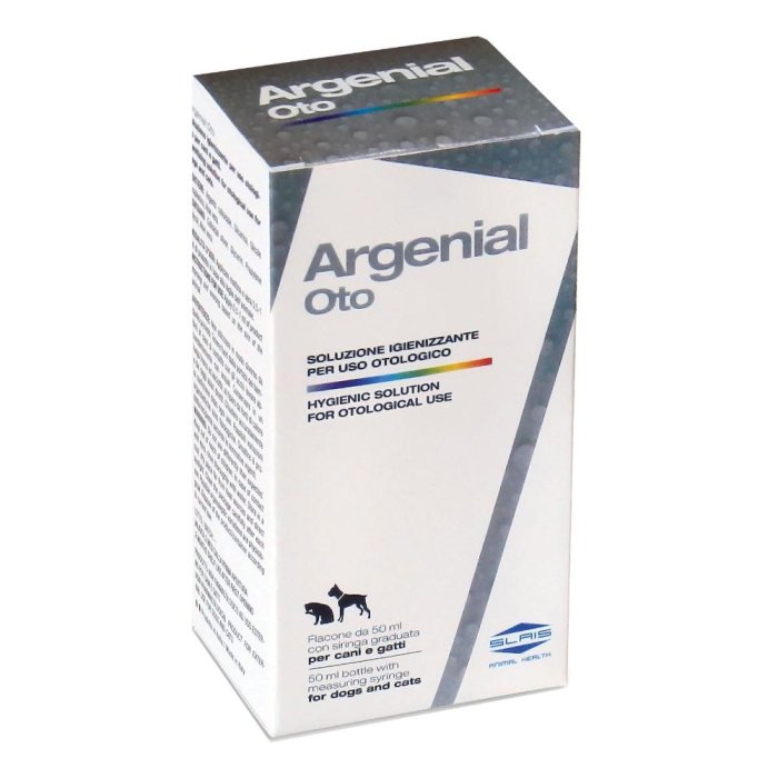 Slais Argenial Oto Soluzione Igienizzante Otologica per Cani e Gatti 50 ml