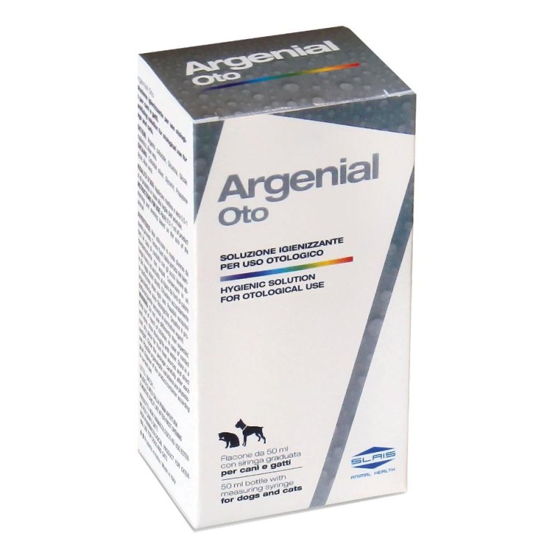 Slais Argenial Oto Soluzione Igienizzante Otologica per Cani e Gatti 50 ml Slais Argenial Oto Soluzione Igienizzante Otologica per Cani e Gatti 50 ml