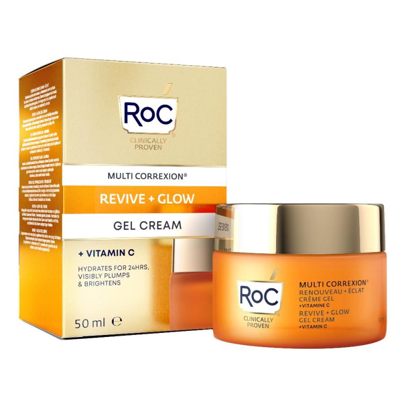 Roc Multi Correxion - Revive + Glow Crema Viso Gel Illuminante 50 ml Roc Multi Correxion - Revive + Glow Crema Viso Gel Illuminante 50 ml