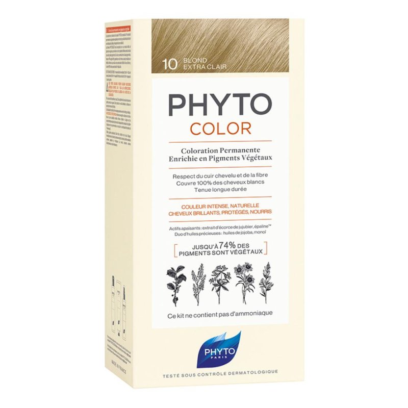 Phyto Capelli Sani e Splendenti Phyto Color Colorazione Permanente Delicata 10 Biondo Chiarissimo Extra Phyto Capelli Sani e Splendenti Phyto Color Colorazione Permanente Delicata 10 Biondo Chiarissimo Extra