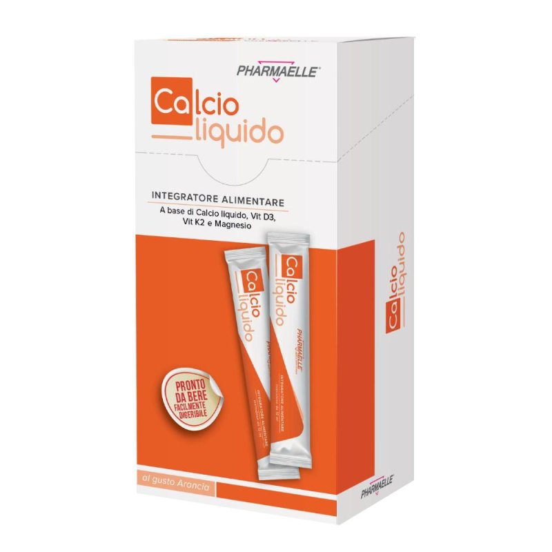 Pharmaelle Calcio Liquido Integratore in Stick 15 Bustine Orali per il Benessere di Ossa e Denti Pharmaelle Calcio Liquido Integratore in Stick 15 Bustine Orali per il Benessere di Ossa e Denti