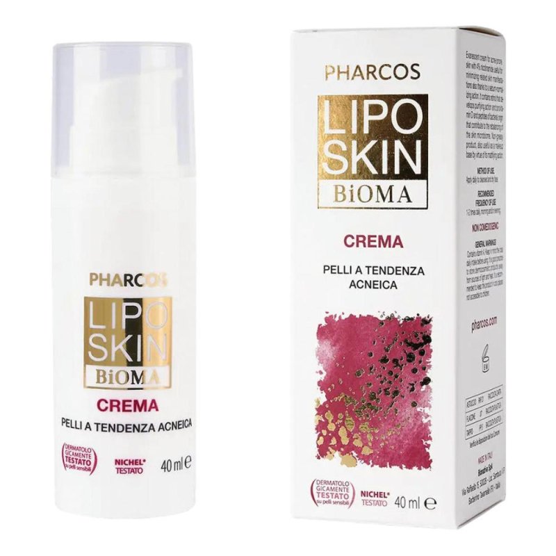 Liposkin Bioma crema evanescente per pelli acneiche con nicotinamide 40 ml Liposkin Bioma crema evanescente per pelli acneiche con nicotinamide 40 ml
