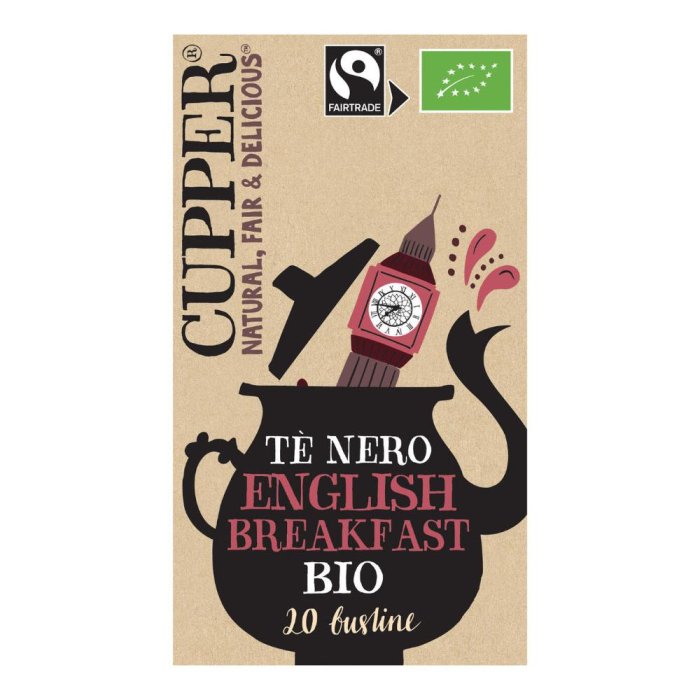 Cupper English Breakfast 44 g &ndash; T&egrave; Nero Biologico Classico