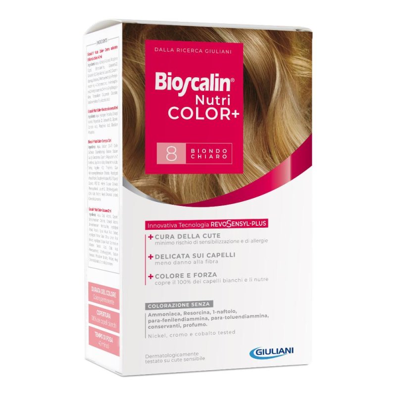 Giuliani BioscalinColorazione Capelli Nutri Color+ 8 Biondo Chiaro Giuliani BioscalinColorazione Capelli Nutri Color+ 8 Biondo Chiaro