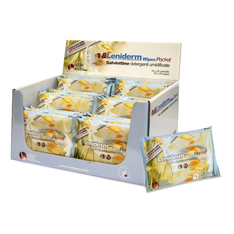 LENIDERM Wipes Pocket 20pz LENIDERM Wipes Pocket 20pz