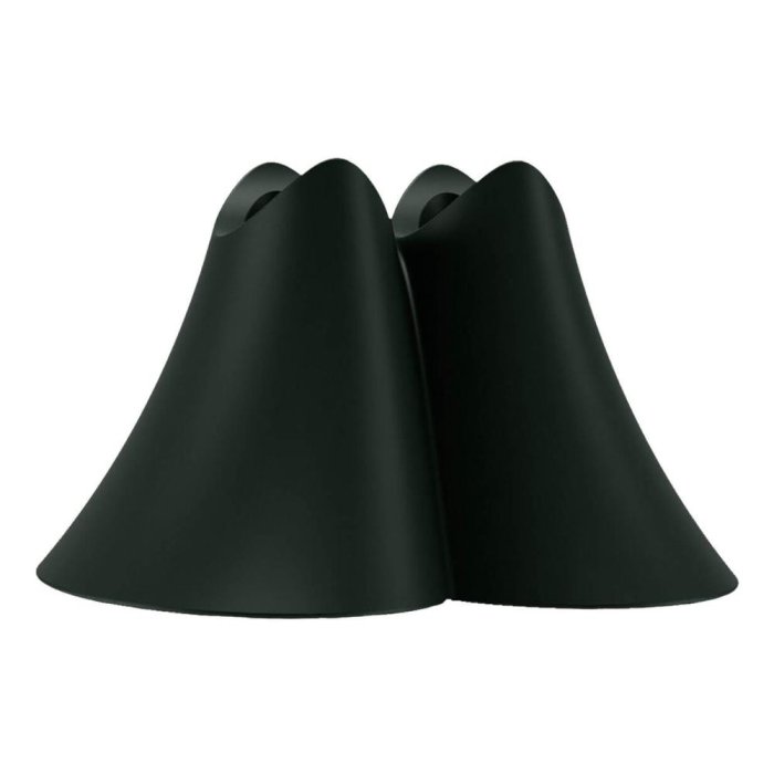 Portaspazzolino Promis Black in Plastica Nera con Logo &ndash; Porta Spazzolini da Bagno Moderno Colore Nero