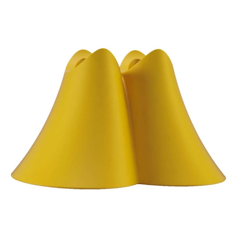 Promis Portaspazzolino da Bagno Giallo &ndash; Portaspazzolino da Appoggio in Plastica Design Moderno