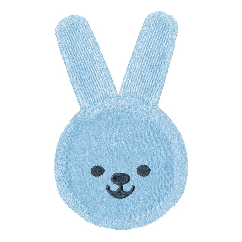 MAM Oral Care Rabbit Guanto Microfibra Azzurro per Pulizia Cavità Orale 1 Pezzo