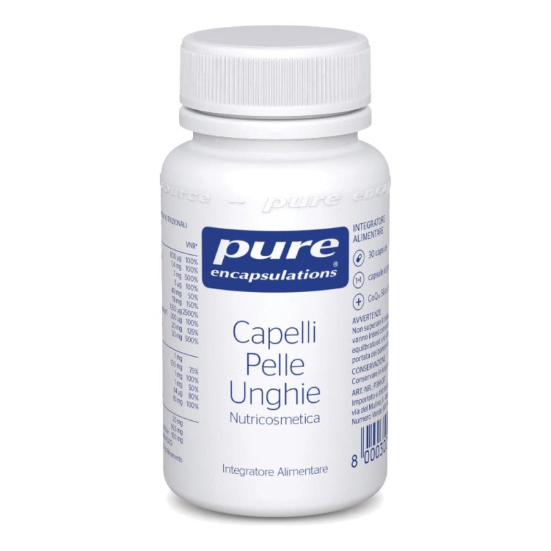 Pure Encapsulations Capelli Pelle Unghie Integratore Alimentare 30 Capsule Pure Encapsulations Capelli Pelle Unghie Integratore Alimentare 30 Capsule
