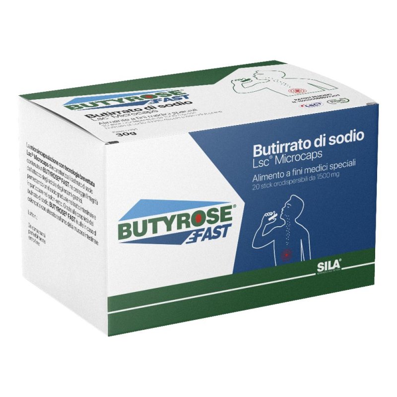 Butyrose fast - Riequilibrio del Microbiota e Trattamento delle Colonpatie 20 sticks Butyrose fast - Riequilibrio del Microbiota e Trattamento delle Colonpatie 20 sticks