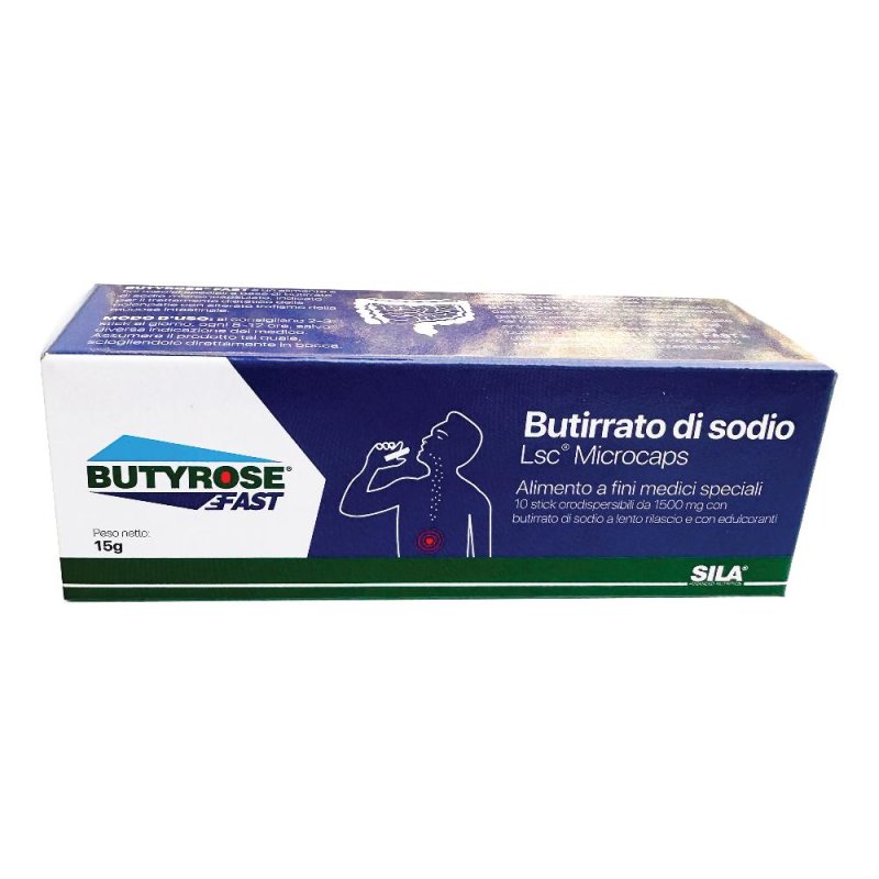 Butyrose Fast 10 Stick Integratore Alimentare per Benessere Intestinale e Regolarità della Flora Batterica Butyrose Fast 10 Stick Integratore Alimentare per Benessere Intestinale e Regolarità della Flora Batterica