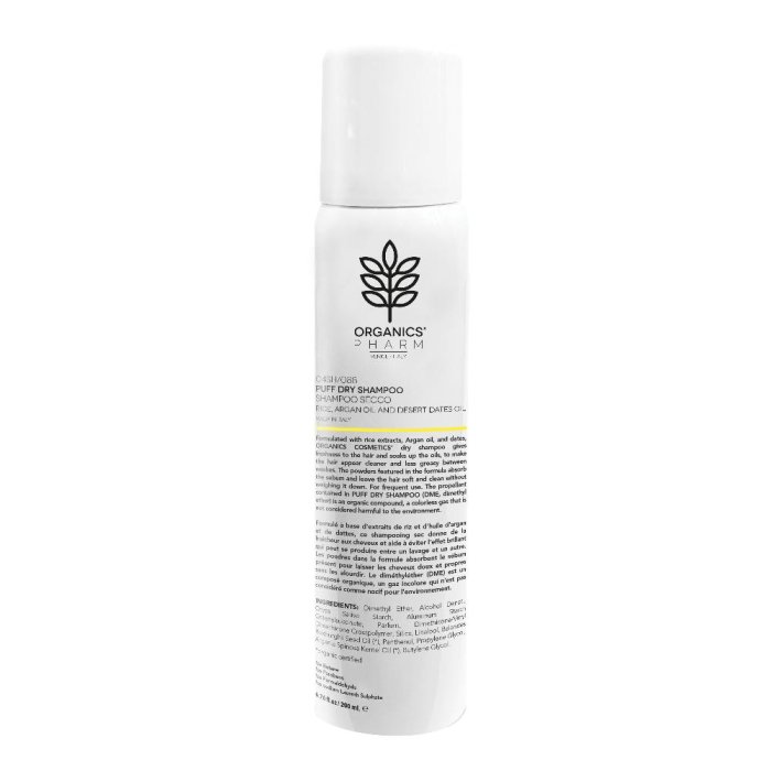 MY ORGANICS Puff Dry Shampoo Secco Volumizzante per Capelli Freschi e Leggeri 200 ml MY ORGANICS Puff Dry Shampoo Secco Volumizzante per Capelli Freschi e Leggeri 200 ml