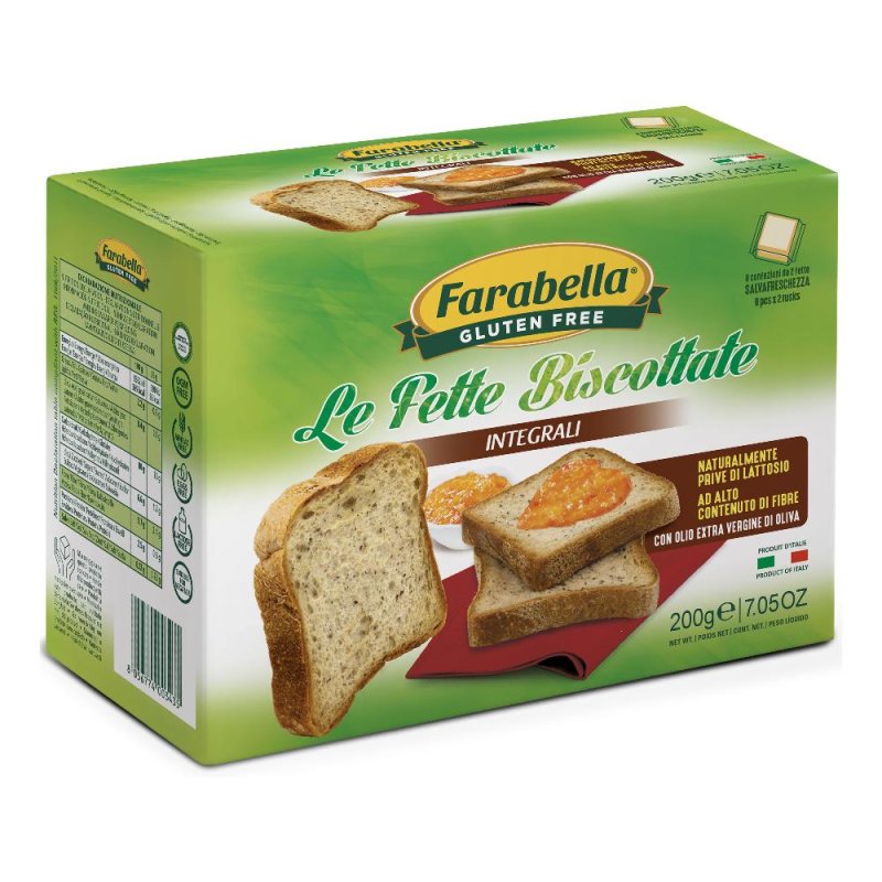 Farabella Senza Glutine Fette Biscottate Integrali 200 grammi
