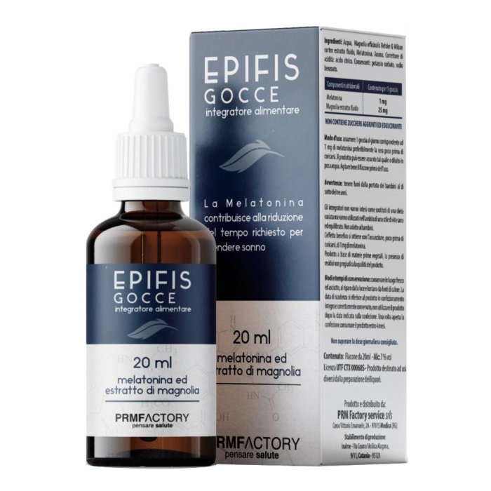 Epifis Gocce 20 ml Integratore Alimentare in Gocce per Rilassamento e Qualità del Sonno Epifis Gocce 20 ml Integratore Alimentare in Gocce per Rilassamento e Qualità del Sonno