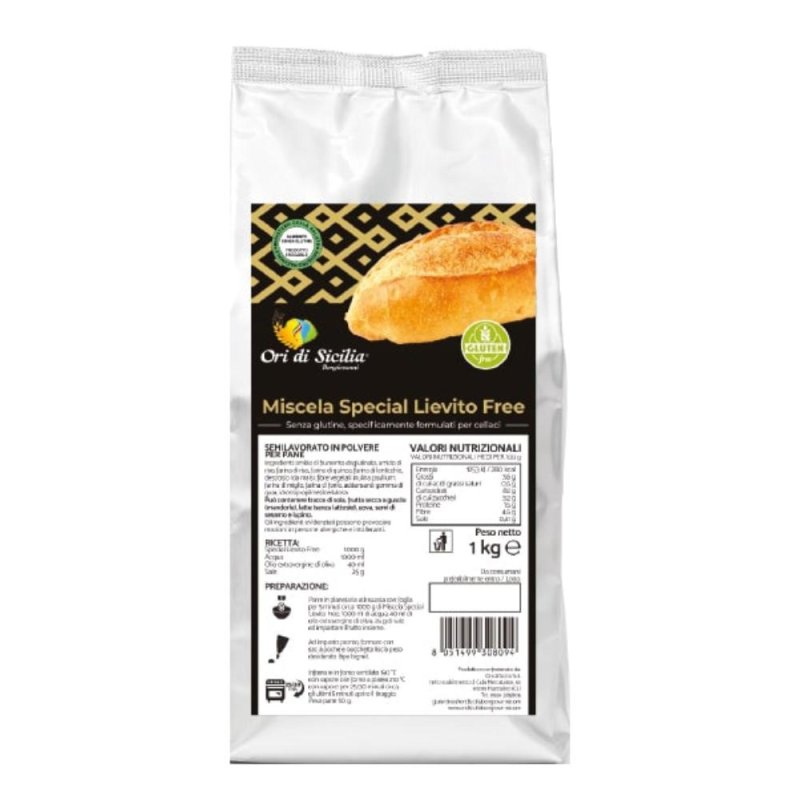 Ori di Sicilia Mix Lievito 1 Kg per Dolci e Pane – Mix Lievitante Professionale dalla Sicilia Ori di Sicilia Mix Lievito 1 Kg per Dolci e Pane – Mix Lievitante Professionale dalla Sicilia