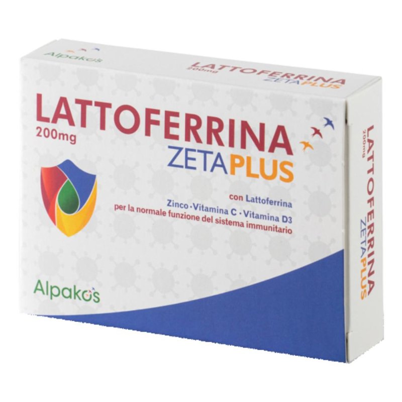 Lattoferrina Zeta Plus integratore alimentare 20 compresse per le difese immunitarie Lattoferrina Zeta Plus integratore alimentare 20 compresse per le difese immunitarie