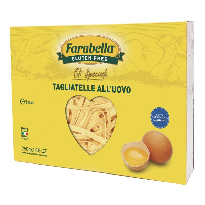 Tagliatelle all'uovo Senza Glutine Farabella Pasta Gustosa e Sicura 250 g