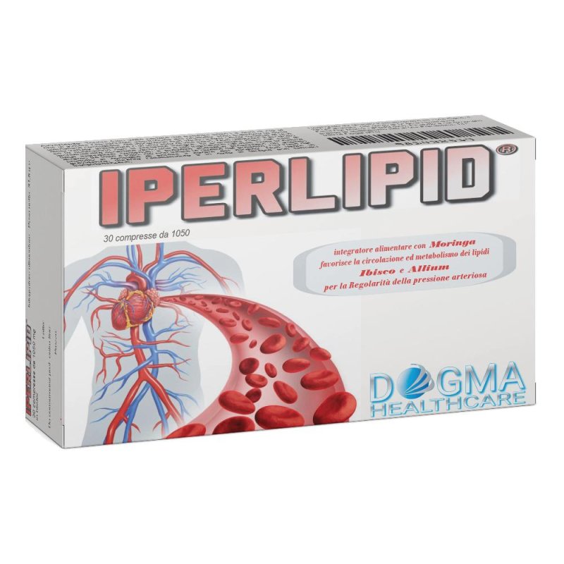 Iperlipid Integratore 30 Compresse per Colesterolo e Trigliceridi Alti Iperlipid Integratore 30 Compresse per Colesterolo e Trigliceridi Alti