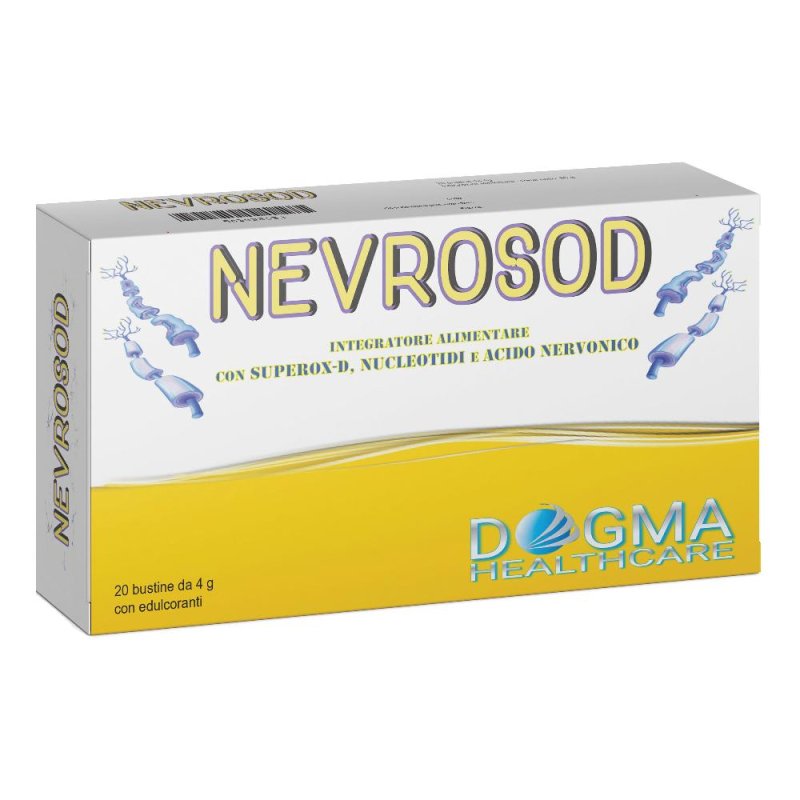 Nevrosod Integratore Alimentare in Bustine 20 Pezzi – Supporto del Sistema Nervoso e Riduzione di Stress e Stanchezza Nevrosod Integratore Alimentare in Bustine 20 Pezzi – Supporto del Sistema Nervoso e Riduzione di Stress e Stanchezza