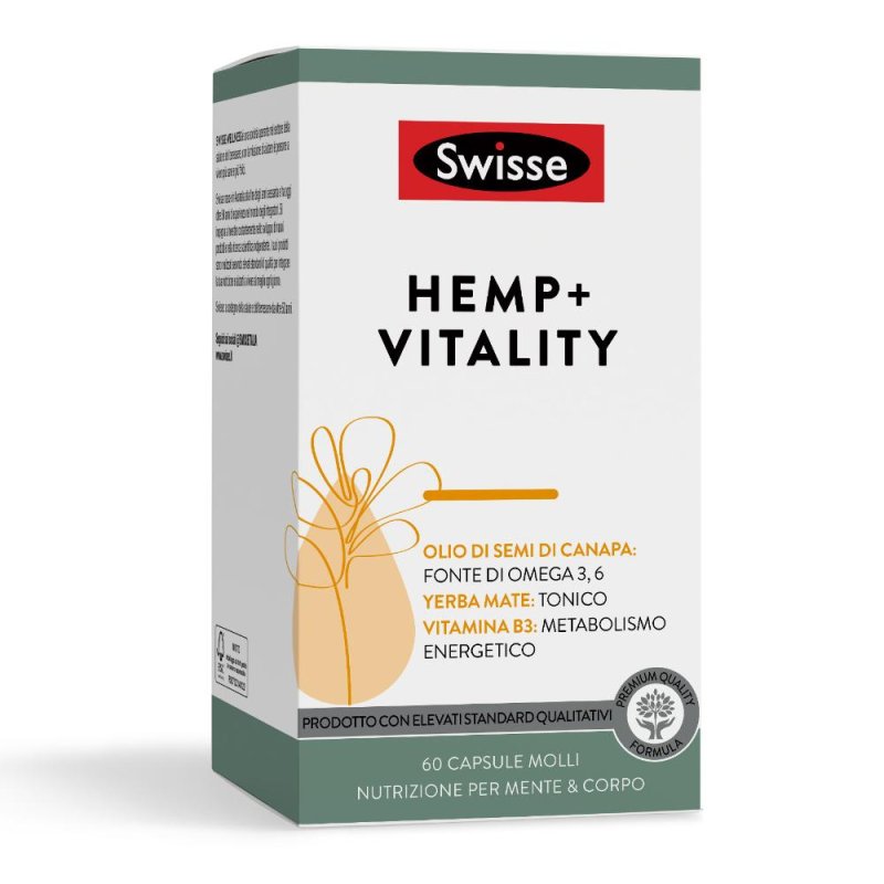 Swisse Hemp+ Vitality 60 capsule Swisse Hemp+ Vitality 60 capsule