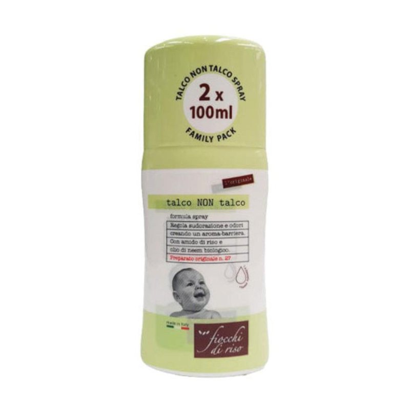 Fiocchi Di Riso Bipacco Talco Non Talco Spray 2x100ml Fiocchi Di Riso Bipacco Talco Non Talco Spray 2x100ml