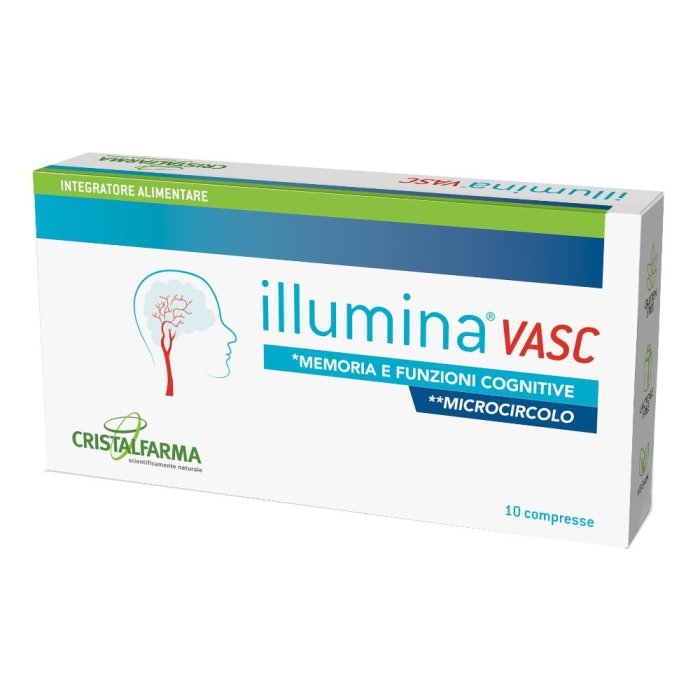 Illumina VASC integratore alimentare 14g - 10 compresse per il benessere mentale e cognitivo Illumina VASC integratore alimentare 14g - 10 compresse per il benessere mentale e cognitivo